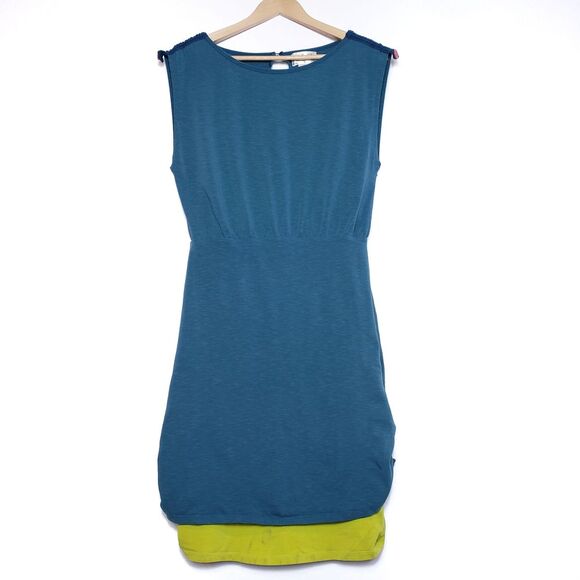 Matilda Jane Sleeveless Knit Two Toned Jersey Knit Dress Blue Green Size S Small - Picture 1 of 5